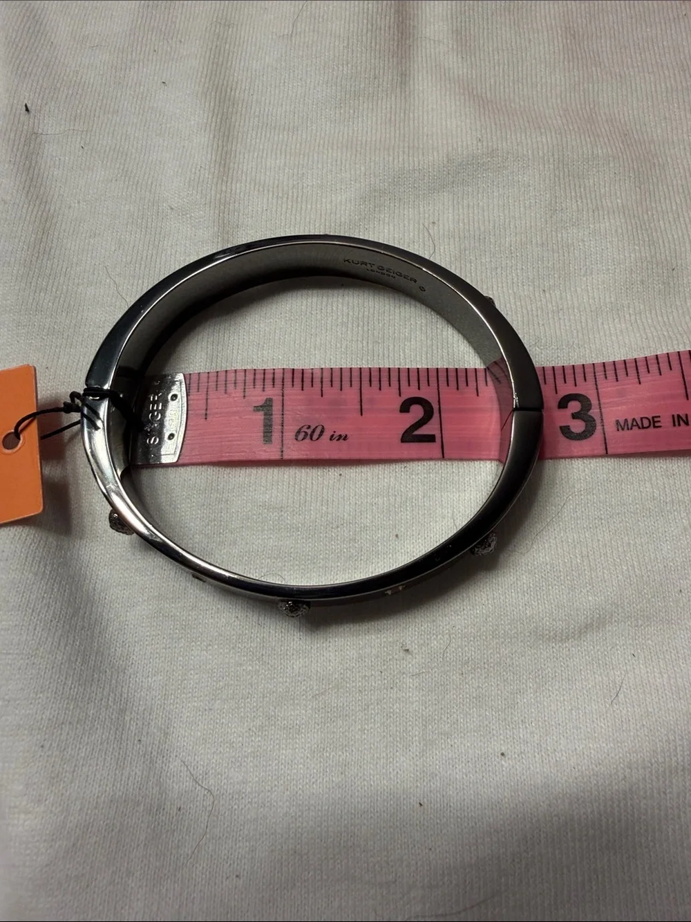 ❌SOLD❌Kurt Geiger gunmetal bangle bracelet❌SOLD❌❌SOLD❌ - Picture 3 of 4